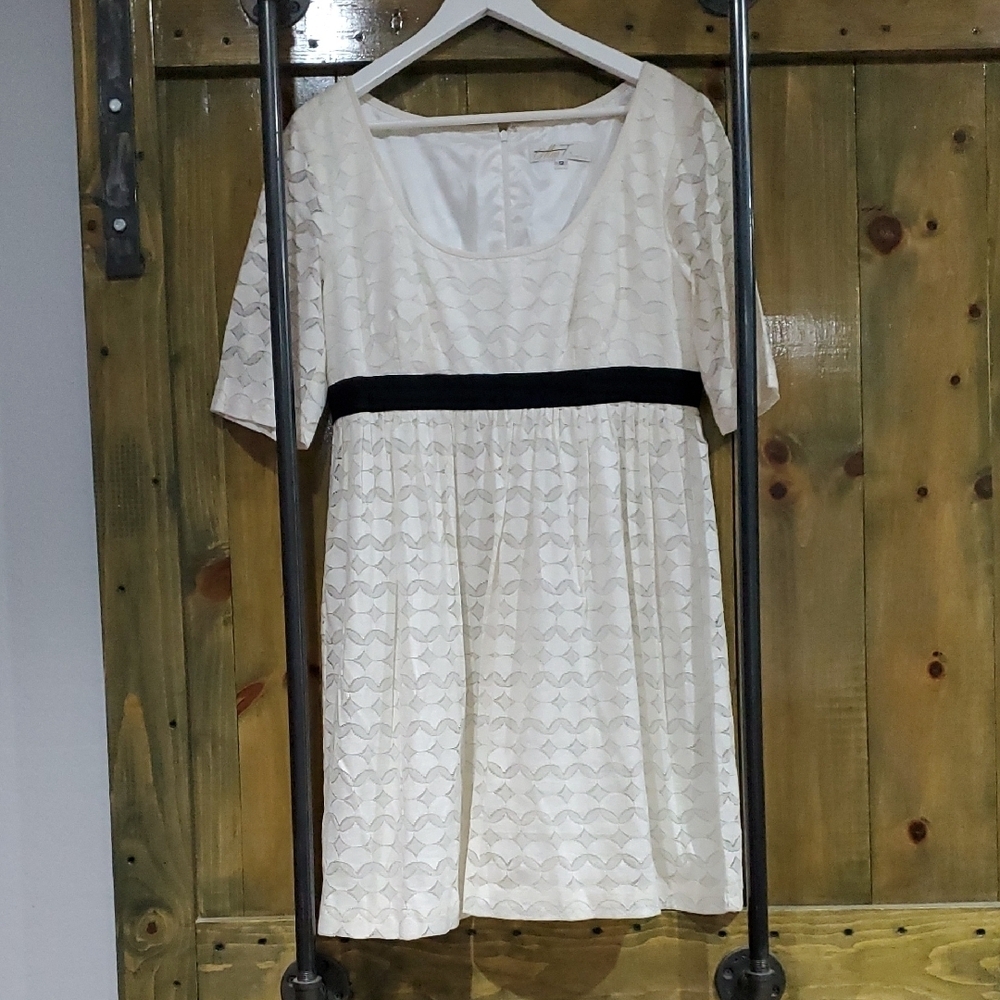 Trina Turk White A-Line Mini Dress Wedding Cocktail Special Event Evening Party